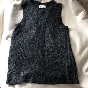 Everlane Sz XS Black Knit Wool Blend Top